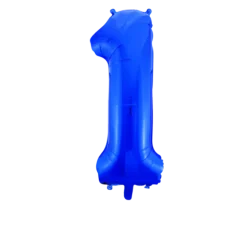 Ballon en aluminium en forme de chiffre - Lilas - 102 cm - Chiffre au choix