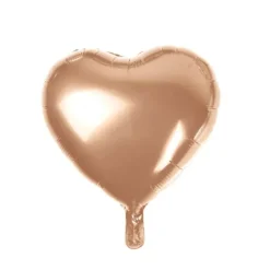 Ballon en aluminium en forme de cœur - 45 cm - Saint-Valentin - Couleur au choix