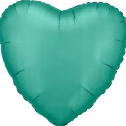 Ballon en aluminium en forme de cœur satiné - 43 cm - Couleur au choix
