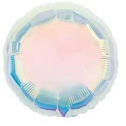 Ballon en aluminium en forme de rond iridescent - 45 cm