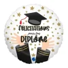 Ballon en Aluminium - Félicitations pour ton diplôme - 35 x 35 cm