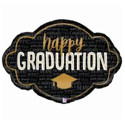 Ballon en aluminium " Happy Graduation " - 91 cm