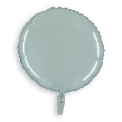 Ballon en aluminium métallisé argent rond - 45 cm