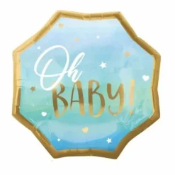 Ballon en aluminium - Oh Baby - 55 cm - Couleur au choix