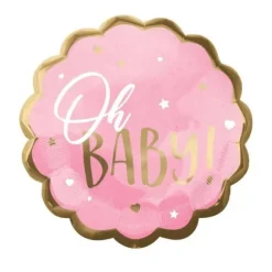 Ballon en aluminium - Oh Baby - 55 cm - Couleur au choix