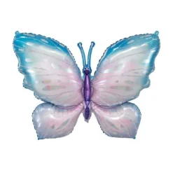 Ballon en aluminium - Papillon - 58 cm