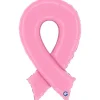 Ballon en aluminium - Ruban d'Octobre Rose - 54 x 93 cm