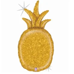 Ballon en aluminium Scintillant - Ananas doré - 89 cm