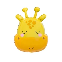 Ballon en aluminium - Tête de Girafe - 58 cm