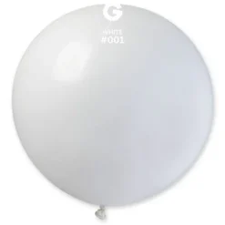 Ballon en latex - 80 cm - Couleur Blanc