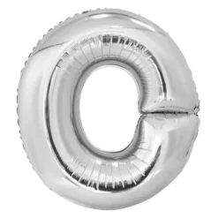 Ballon géant en aluminium en forme de lettre - Argent - Lettre au choix
