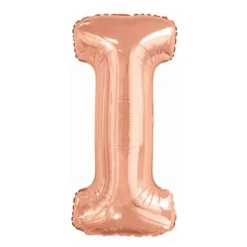 Ballon géant en aluminium en forme de lettre - Rose Gold - Lettre au choix