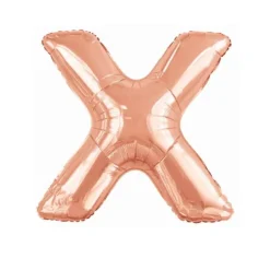 Ballon géant en aluminium en forme de lettre - Rose Gold - Lettre au choix