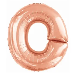 Ballon géant en aluminium en forme de lettre - Rose Gold - Lettre au choix