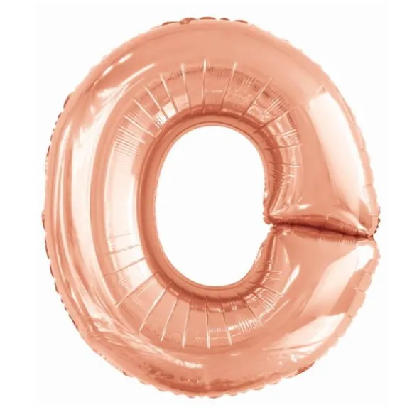 Ballon géant en aluminium en forme de lettre - Rose Gold - Lettre au choix