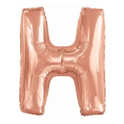 Ballon géant en aluminium en forme de lettre - Rose Gold - Lettre au choix