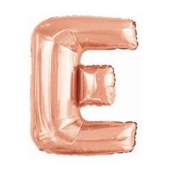 Ballon géant en aluminium en forme de lettre - Rose Gold - Lettre au choix