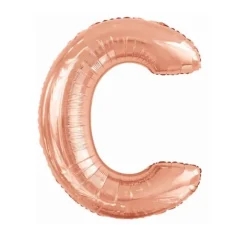 Ballon géant en aluminium en forme de lettre - Rose Gold - Lettre au choix