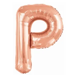 Ballon géant en aluminium en forme de lettre - Rose Gold - Lettre au choix