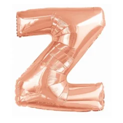 Ballon géant en aluminium en forme de lettre - Rose Gold - Lettre au choix