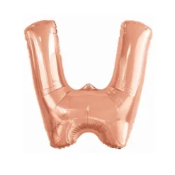 Ballon géant en aluminium en forme de lettre - Rose Gold - Lettre au choix