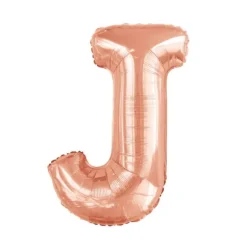 Ballon géant en aluminium en forme de lettre - Rose Gold - Lettre au choix