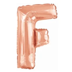 Ballon géant en aluminium en forme de lettre - Rose Gold - Lettre au choix