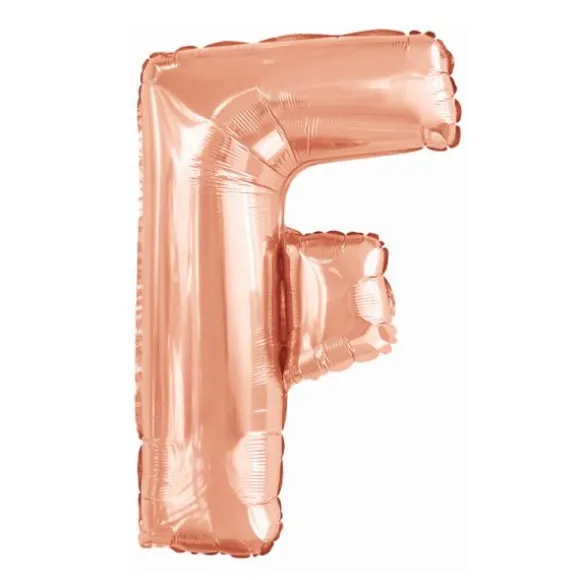 Ballon géant en aluminium en forme de lettre - Rose Gold - Lettre au choix