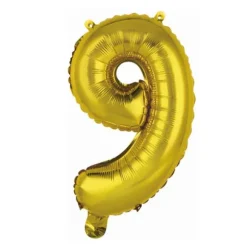 Ballon Géant Hélium - Or - Chiffre au choix