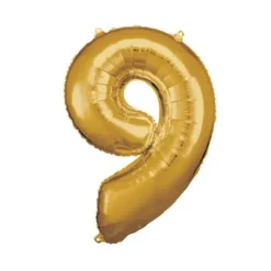 Ballon Géant Hélium - Or - Chiffre au choix