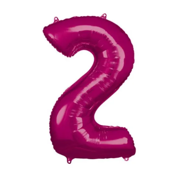 Ballon Géant Hélium - Rose - Chiffre au choix