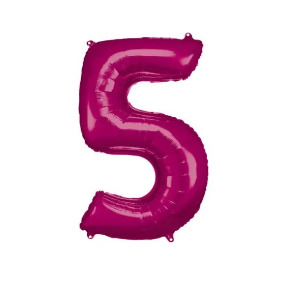 Ballon Géant Hélium - Rose - Chiffre au choix