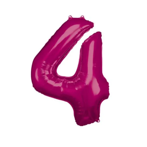 Ballon Géant Hélium - Rose - Chiffre au choix