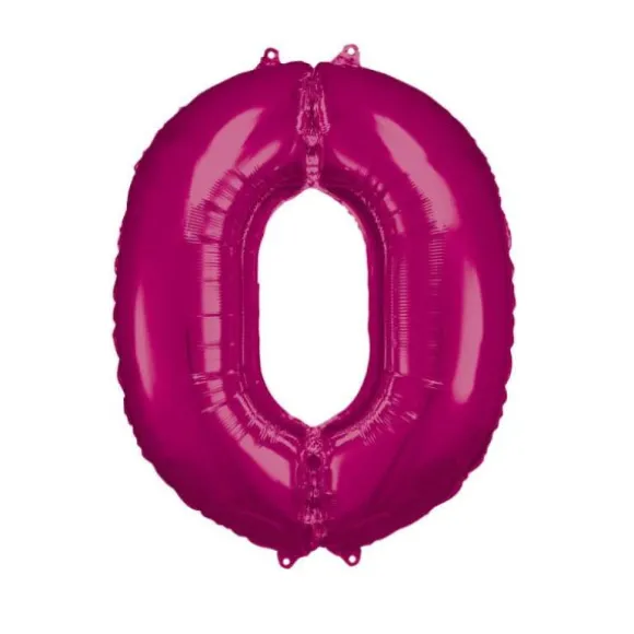 Ballon Géant Hélium - Rose - Chiffre au choix