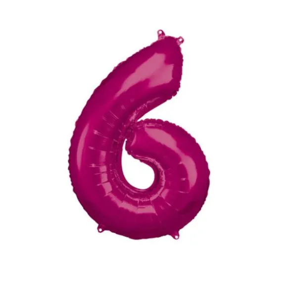 Ballon Géant Hélium - Rose - Chiffre au choix