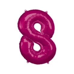 Ballon Géant Hélium - Rose - Chiffre au choix