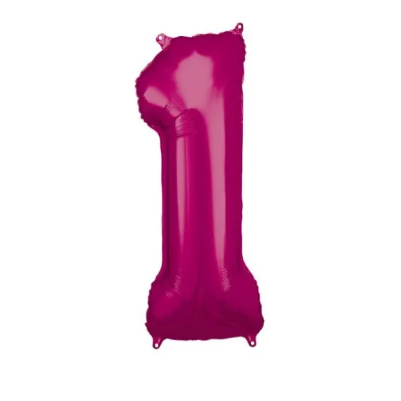 Ballon Géant Hélium - Rose - Chiffre au choix