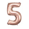 Ballon Géant Hélium - Rose Gold - Chiffre au choix