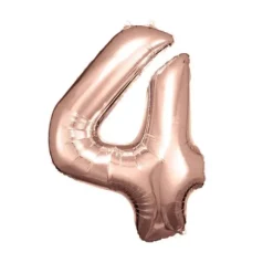 Ballon Géant Hélium - Rose Gold - Chiffre au choix