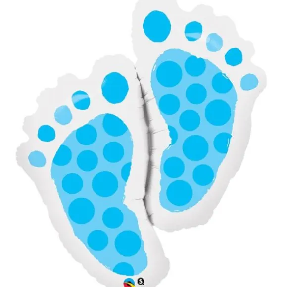 Ballon Hélium - Bébé - Pieds Bleus - 89 cm