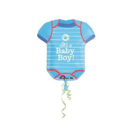 Ballon Hélium Body Bleu - "It's a Baby Boy"