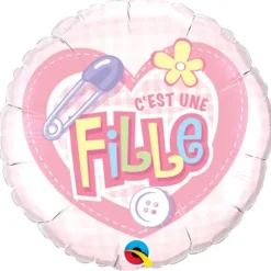 Ballon Hélium "C'est une fille"
