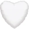 Ballon Hélium - Coeur Blanc