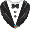 Ballon Hélium Cœur "Monsieur" - 46cm