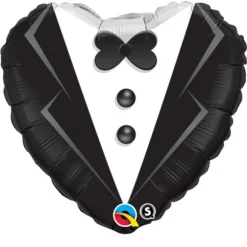 Ballon Hélium Cœur "Monsieur" - 46cm