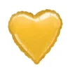 Ballon Hélium Cœur Or