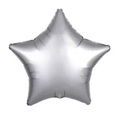 Ballon Hélium Etoile Satiné Argent