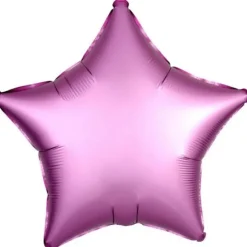 Ballon Hélium Etoile Satiné Rose