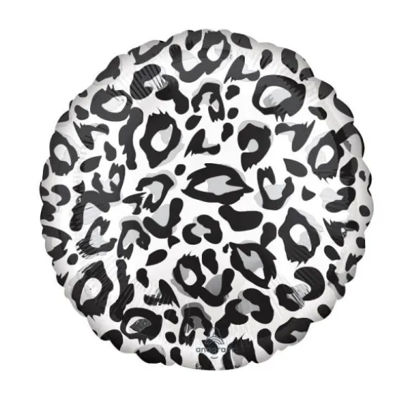Ballon Hélium - Léopard Noir et Blanc - 43 cm