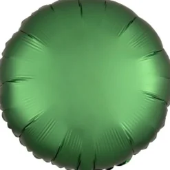 Ballon Hélium Métallique Rond - Vert Émeraude - Satin